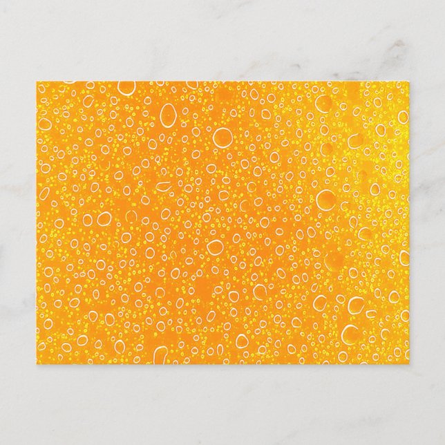 Farbenfrohe Bierpostkarte Postkarte (Vorderseite)