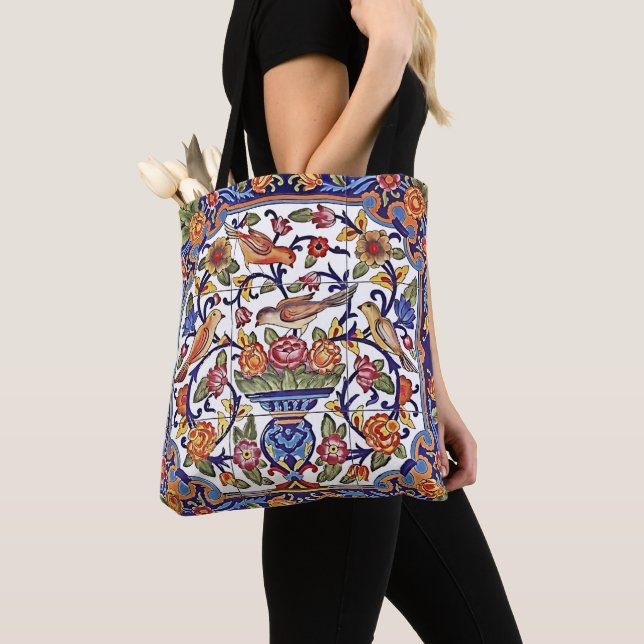 Farbenfrohe Birds Tote Bag - Nature Inspiriert Übe Tasche (Von Nahem)