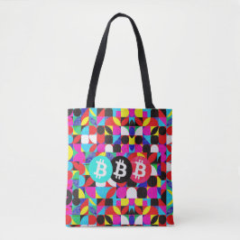 Farbenfrohe Bitcoin (Vibrant HD) Tasche