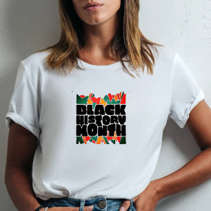 Farbenfrohe Bits Bold Black History Monatsmonat T T-Shirt