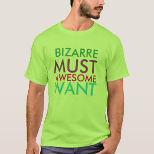 Farbenfrohe Bizarre muss Phantastischen Woll T - S T-Shirt