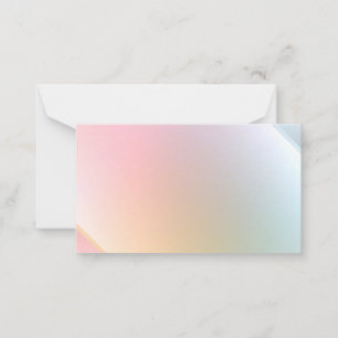 Farbenfrohe Blank Template Elegant Modernes Minima Mitteilungskarte