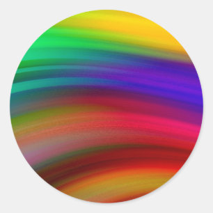 Farbenfrohe Blank Template Trendy Elegant Moderne Runder Aufkleber