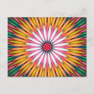 Farbenfrohe Blase Gum Digitale Kunst Postkarte