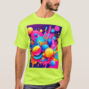 Farbenfrohe Blase T-Shirt