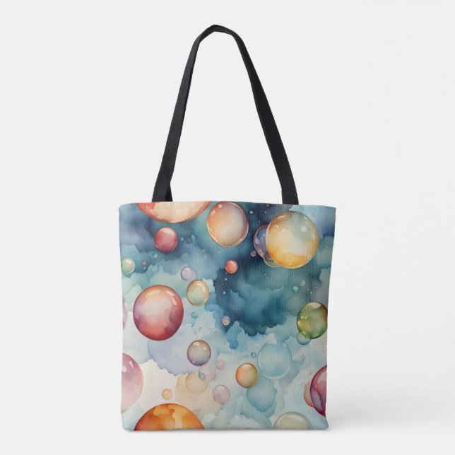 Farbenfrohe Blasen Tasche (Rückseite)