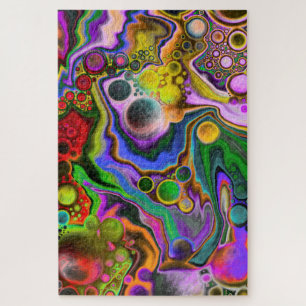 Farbenfrohe Blast Fluid Art Digital Pour Malerei