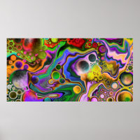 Farbenfrohe Blast Fluid Art Digital Pour Malerei