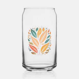 Farbenfrohe Blätter Dosenglas