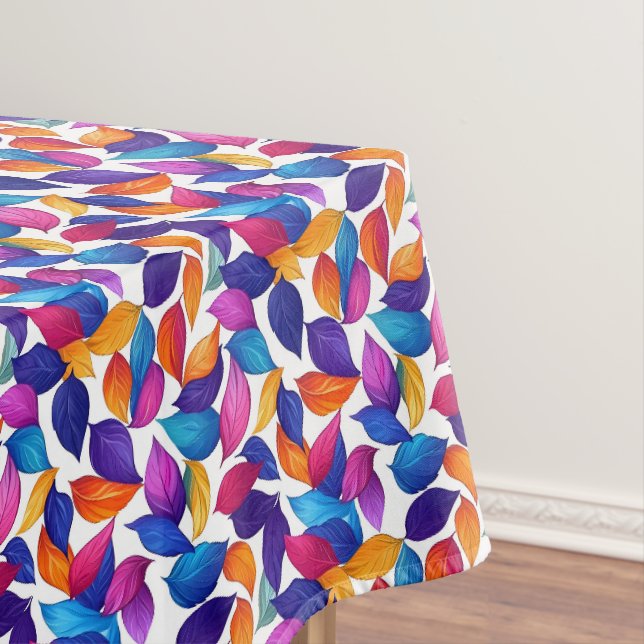 Farbenfrohe Blätter Tischdecke (Beispiel)