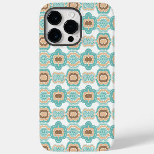 farbenfrohe blau/bräunliche/braune Medaille Case-Mate iPhone 14 Pro Max Hülle