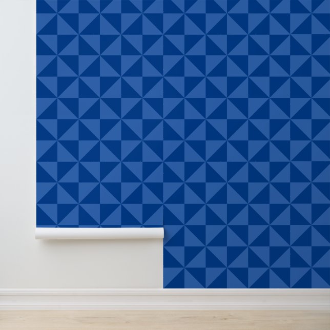 Farbenfrohe blaue moderne geometrische FARBE Tapete (Anwendung)