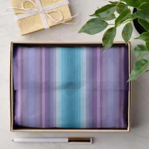 Farbenfrohe blaue violette Mode-Show inspirierte S Seidenpapier