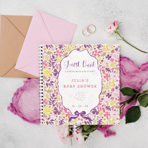 Farbenfrohe Bleistiftskizze für Baby Shower mit Do Notizbuch