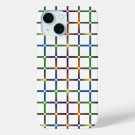 Farbenfrohe Blended Rainbow Grid mit Negativ Space Case-Mate iPhone Hülle