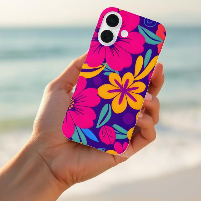 Farbenfrohe Blooms-Dopamin-Stil-Retro-Blume iPhone 16 Hülle (Colorful Blooms-Dopamine Style- Case-Mate iPhone Case)