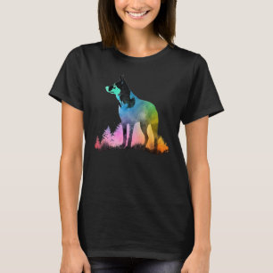 Farbenfrohe Blue Heeler Nature Australian Cattle D T-Shirt