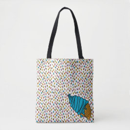 Farbenfrohe Blueberry Ice Creme Cone icecreamlicio Tasche