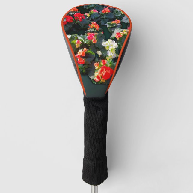 Farbenfrohe blühende Blume im Sonnenlicht Golf Headcover (Vorderseite)