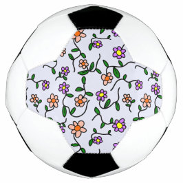 Farbenfrohe Blume, Blumenmuster, Grüne, Boho Fußball