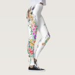 Farbenfrohe Blume Bouquet Giraffe - Zeichnend Mode Leggings<br><div class="desc">Blume Bouquet Giraffe - Zeichnend moderne süße romantische Blumentiersammlung von MIGNET</div>