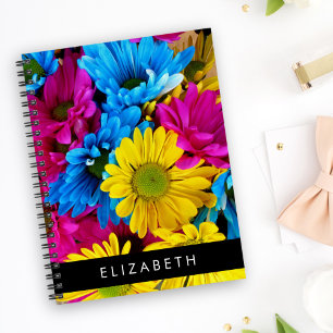 Farbenfrohe Blume, Daisis, Boho, Ihr Name Planer