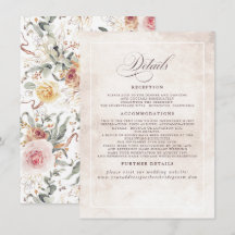 Farbenfrohe Blume Elegante Hochzeitsdetails