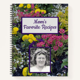 Farbenfrohe Blume Foto Mama Lieblingsrezeptorbuch Notizbuch
