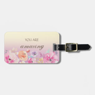 Farbenfrohe Blume Gepäckanhänger