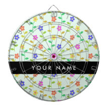 Farbenfrohe Blume, hellgrüner Hintergrund, schwarz