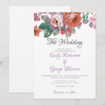 Farbenfrohe Blume Hochzeit