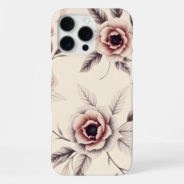 Farbenfrohe Blume iPhone 16 Pro Max Hülle (Rückseite)
