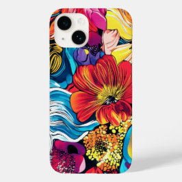 Farbenfrohe Blume iPhone Case
