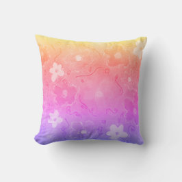 Farbenfrohe Blume Kissen