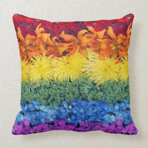 Farbenfrohe Blume Kissen