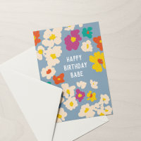 Farbenfrohe Blume können jeden Geburtstag