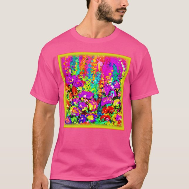 Farbenfrohe Blume Malerei. Jetzt kaufen T-Shirt (Vorderseite)