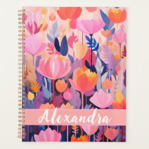 farbenfrohe Blume mit individuellem Namen