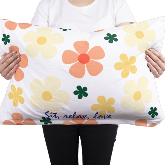 Farbenfrohe Blume Muster Custom Decoration Dekokissen (Von Creator hochgeladen)
