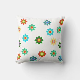Farbenfrohe Blume Muster Kissen Kissen