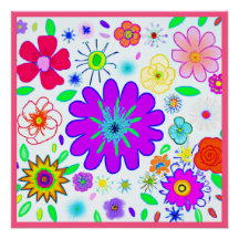 Farbenfrohe Blume Muster