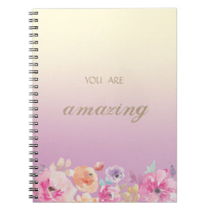 Farbenfrohe Blume Notizblock