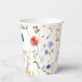 Farbenfrohe Blume Pappbecher
