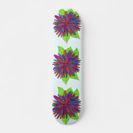 Farbenfrohe Blume Skateboard für Mädchen
