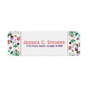 Farbenfrohe Blume Weißer Hintergrund