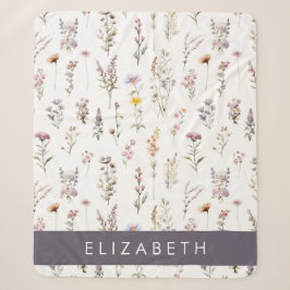 Farbenfrohe Blume, Wildblumen, Grünpflanzen, Ihr N Sherpadecke