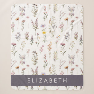 Farbenfrohe Blume, Wildblumen, Grünpflanzen, Ihr N Sherpadecke