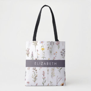Farbenfrohe Blume, Wildblumen, Grünpflanzen, Ihr N Tasche