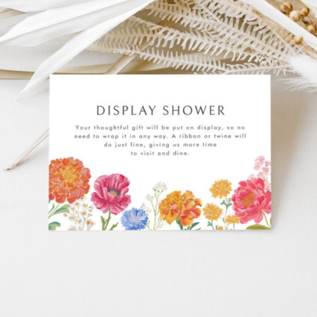 Farbenfrohe Blumen-Garten-Display-Dusche Begleitkarte (Von Creator hochgeladen)