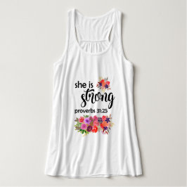 Farbenfrohe BlumenBouquet | Sie ist stark Tank Top